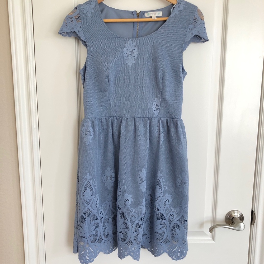 Periwinkle lace dress